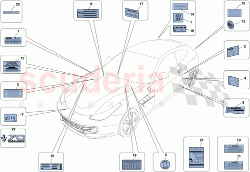 Part Diagram for Ferrari 338924