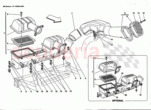 Part Diagram for Ferrari 190880