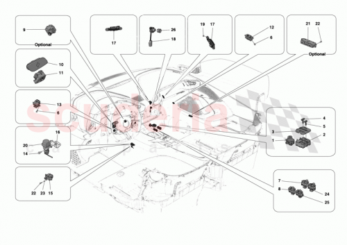 Part Diagram for Ferrari 000319555