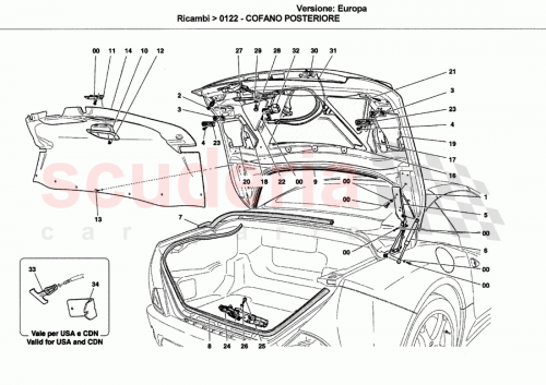 Part Diagram for Ferrari 980139442