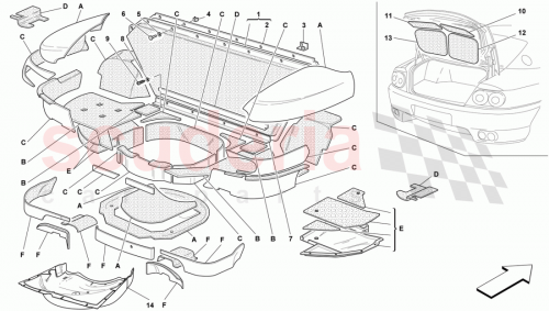 Part Diagram for Ferrari 63495400