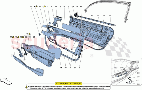 Part Diagram for Ferrari 88828500