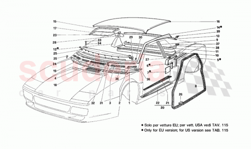 Part Diagram for Ferrari 61515200