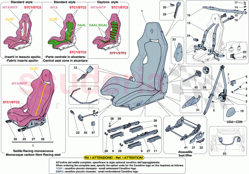 Part Diagram for Ferrari 85638600