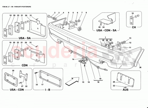 Part Diagram for Ferrari 64684500