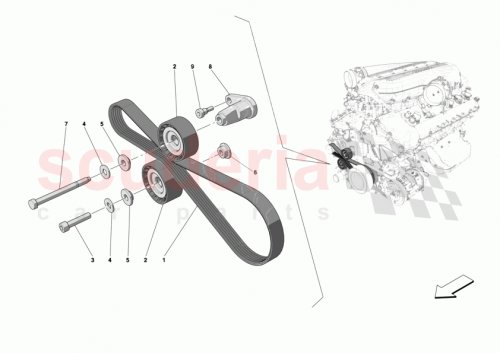 Part Diagram for Ferrari 011186374
