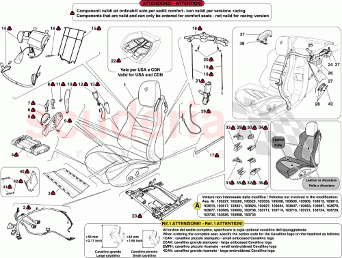 Part Diagram for Ferrari 82585900