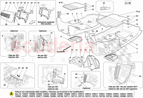 Part Diagram for Ferrari 83133700