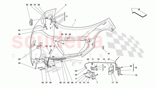 Part Diagram for Ferrari 64783800