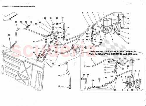 Part Diagram for Ferrari 174621