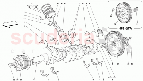 Part Diagram for Ferrari 163812/R or 163812/G