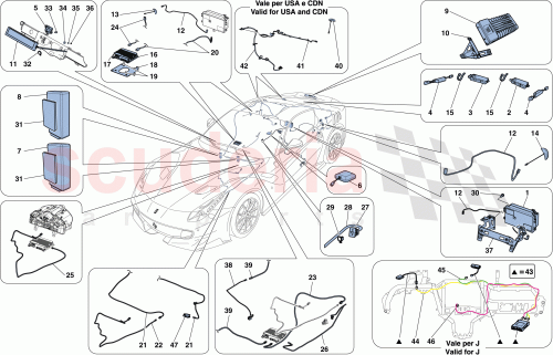 Part Diagram for Ferrari 291699