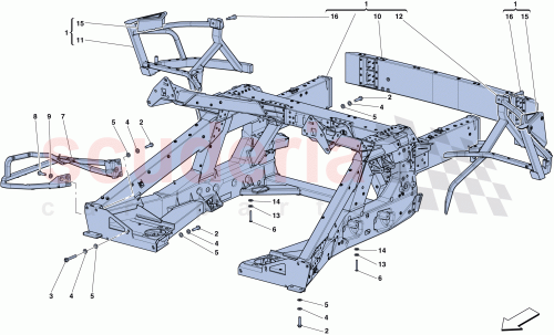 Part Diagram for Ferrari 13550224