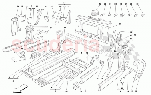 Part Diagram for Ferrari 182456