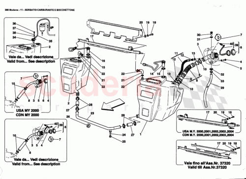 Part Diagram for Ferrari 166602