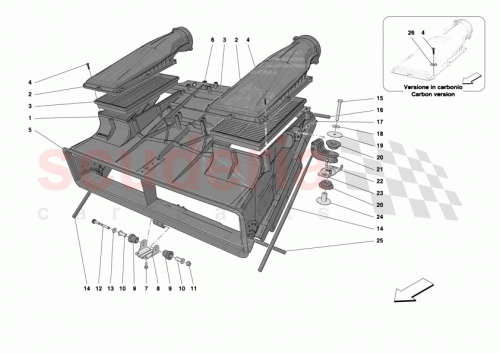 Part Diagram for Ferrari 55014781