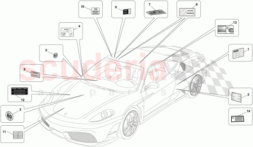 Part Diagram for Ferrari 242448