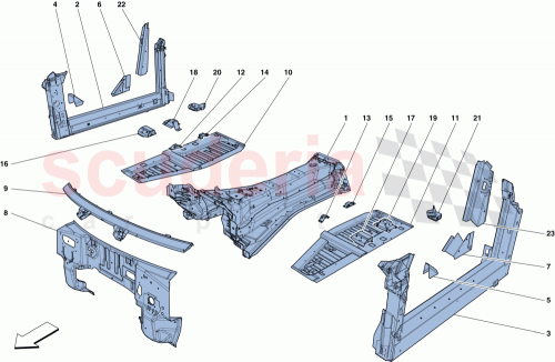 Part Diagram for Ferrari 257930