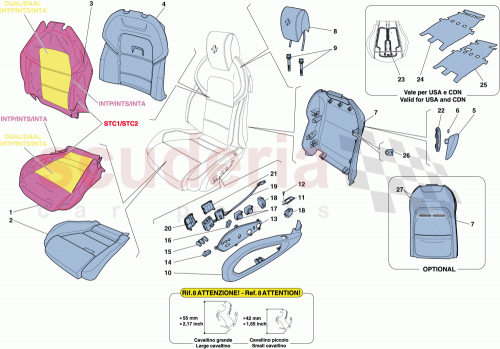 Part Diagram for Ferrari 84196300