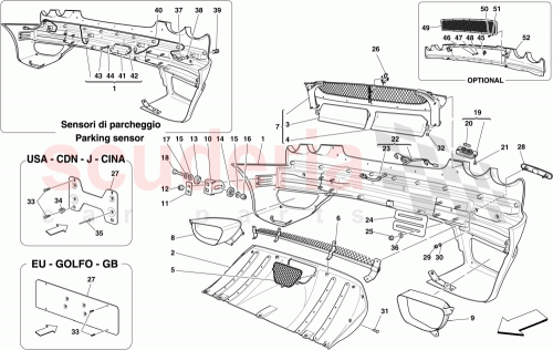 Part Diagram for Ferrari 83111910