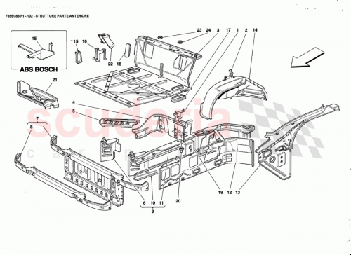 Part Diagram for Ferrari 65263000