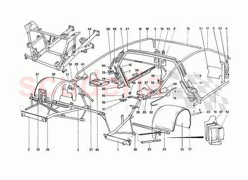 Part Diagram for Ferrari 61694000