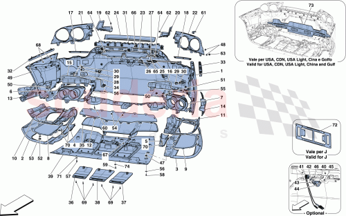 Part Diagram for Ferrari 14642294