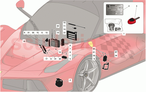 Part Diagram for Ferrari 315781