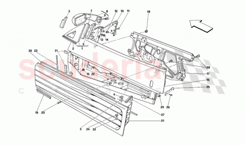 Part Diagram for Ferrari 62929510
