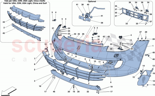 Part Diagram for Ferrari 87707200