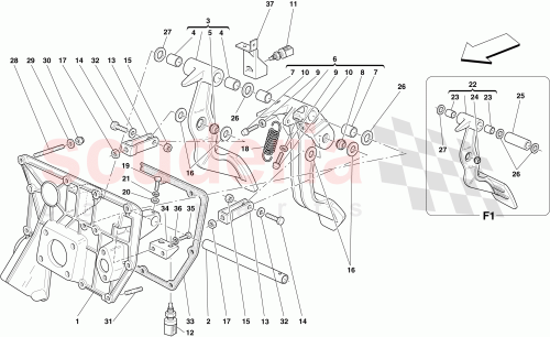 Part Diagram for Ferrari 177120