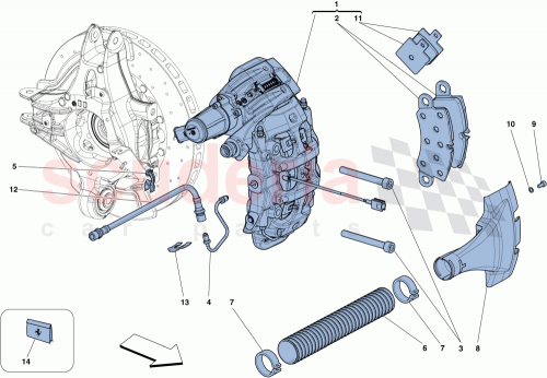 Part Diagram for Ferrari 300004