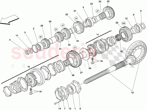 Part Diagram for Ferrari 226383