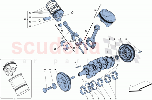 Part Diagram for Ferrari 300599