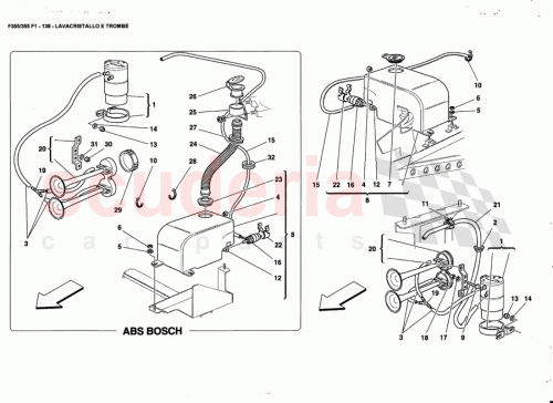 Part Diagram for Ferrari 65328900