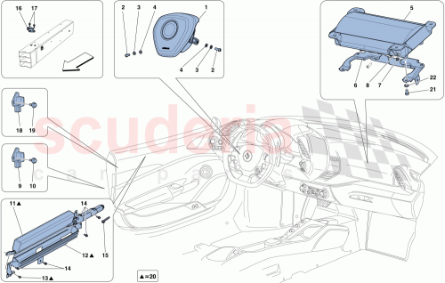 Part Diagram for Ferrari 86198200