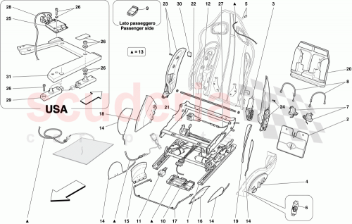 Part Diagram for Ferrari 69471600