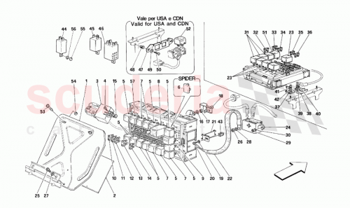 Part Diagram for Ferrari 61936600