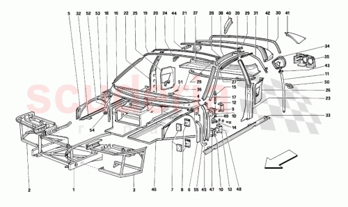 Part Diagram for Ferrari 165185