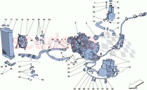 Part Diagram for Ferrari 336484