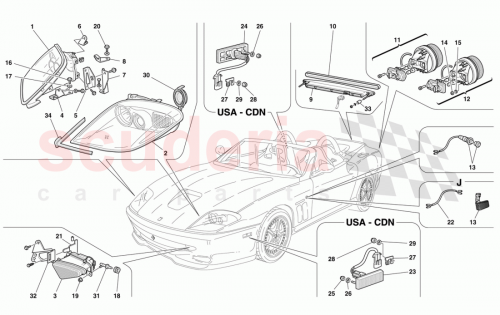 Part Diagram for Ferrari 66343000