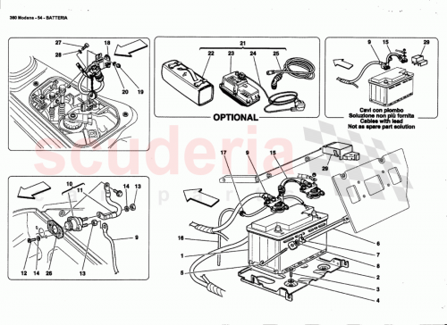Part Diagram for Ferrari 188055