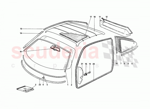 Part Diagram for Ferrari 61708600