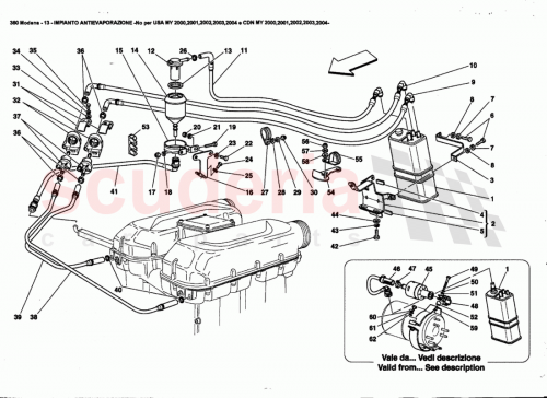 Part Diagram for Ferrari 180377