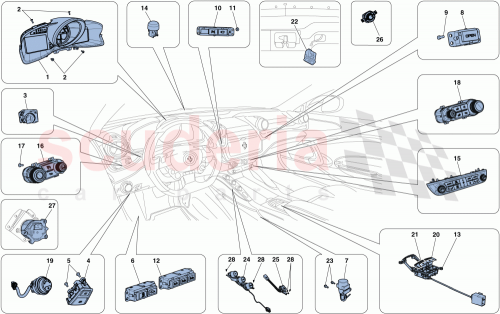 Part Diagram for Ferrari 319555
