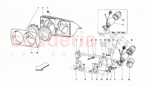 Part Diagram for Ferrari 61268600