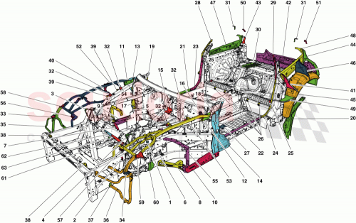 Part Diagram for Ferrari 331109