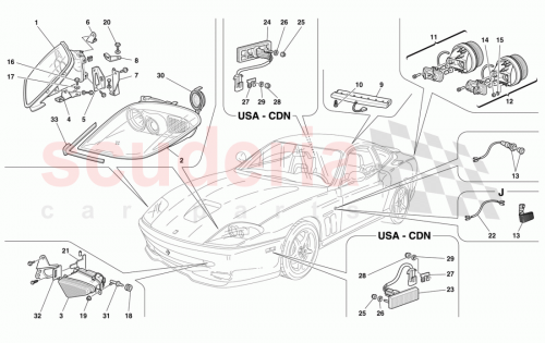 Part Diagram for Ferrari 168230