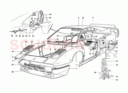 Part Diagram for Ferrari 61650300