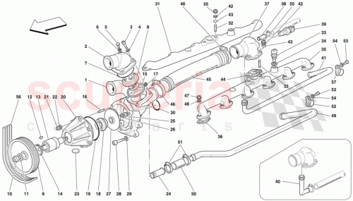 Part Diagram for Ferrari 168200